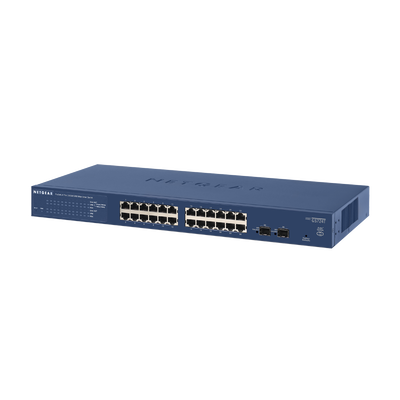 NETGEAR (GS724T) Smart Switch Ethernet 24 Ports RJ45 Gigabit (10/100/1000), S